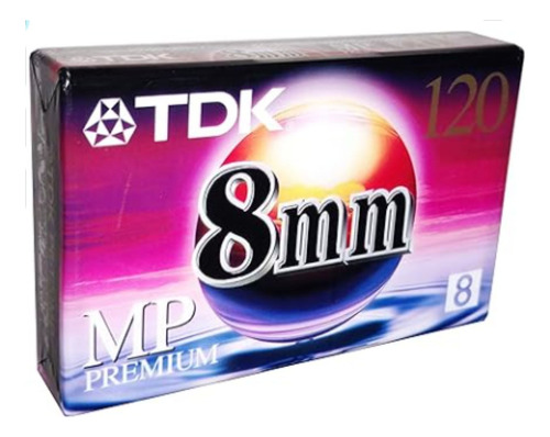 Cassette De Video 8mm Tdk 120 Mp Premium