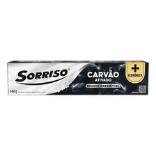 Gel Dental Carvão Ativado Sorriso Caixa 140g + Econômico