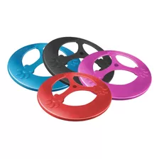 Kit Frisbee Brinquedo Cães Disco 25 Cm Furacão Pet 4 Peças Cor Vermelho/rosa/azul/preto