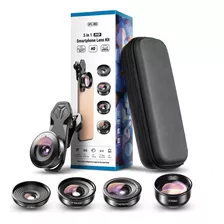 Kit De Lentes Apexel 5 En 1 Para Smartphone Hb5-negro