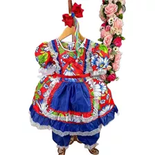 Vestido Junino Infantil Benta Estampa 2