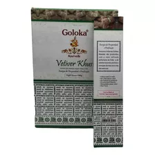 Incenso Goloka Massala Vetiver Khus - Meditação Cx.12un.15g