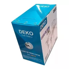 Cabo De Rede Cat5e Deko 4 Pares Caixa Com 305m Preto 24 Awg