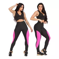 Conjunto Feminino Calça Leg E Top Roupas Academia Legging