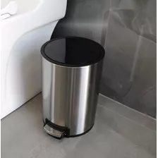 Cubo De Basura De Pedalpara Baño 5l 20x20x30 Acero Inox