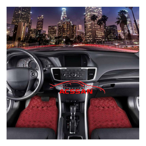 Tapetes 4pz Metalicos Rojo Carbono Changan Cs55 Plus 2023 Foto 5