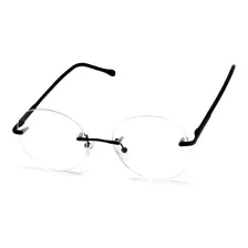 Óculos Armação Sem Aro Parafusado Feminino Metal Jc-9273