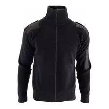 Campera Tricota Táctica Forrada Cuello Alto