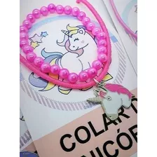  25 Pulseiras + 25 Colar Lembracinha Atacado Unicornio