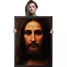 Pôster Quadro Decorativ Face De Jesus No Santo Sudario A1