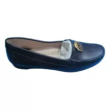 Sapato Mocassim Luz Da Lua Couro Feminino 