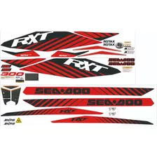 Adesivo Faixa Jet Ski Seadoo Rxt 300 2016 Vermelho