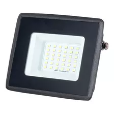 Foco Proyector Led 30w Exterior 6000k Luz Fria Certificada Color De La Carcasa Negro Color De La Luz Blanco Frío