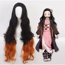 Demon Slayer Nezuko Kamado Cosplay Kimetsu No Yaiba Peluca D