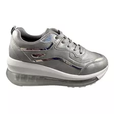 Zapatilla Ecocuero Zay76 Gris