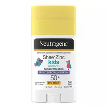 Protetor Solar Bastão Neutrogena Sheer Zinc Kids Mineral 50+