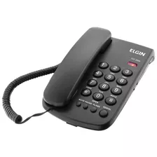Telefone Com Fio Elgin Tcf 2000 Preto Homologado Anatel