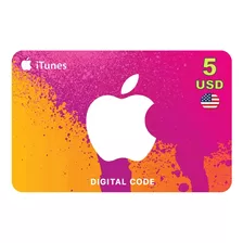 Itunes Egift Card 5 Dólares Original Estados Unidos