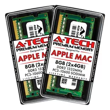 Set De Memorias Ram A-tech 8gb, 2x4gb, 1333mhz, Sodimm