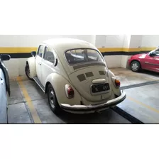 Fusca 75 1500 Branco Único Dono Placa Preta 123000km