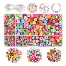 990pcs Arcillo Coloridas Pulseras Kits Abalorios Fabricación