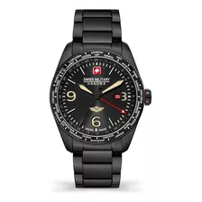 Reloj Swiss Military Smwgh2100930 Para Hombre Cristal Zafiro Color De La Malla Negro Color Del Bisel Negro Color Del Fondo Negro