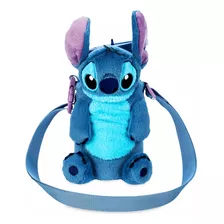 Botella Para Agua Portatil Stitch Con Bolsa De Felpa Disney