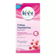 Veet Cera Fria Corporal Peles Normais E Secas - 12 Folhas