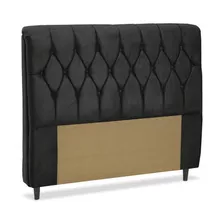 Cabeceira De Cama Box Queen 160 Cm Istambul Dobuê - Preto