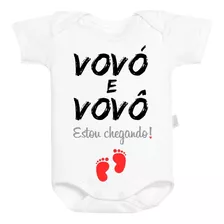 Body Baby Personalizado - Vovó E Vovô Estou Chegando!