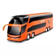 Onibus Miniatura Viação Petrolium Coleção Roma Brinquedo Cor Laranja