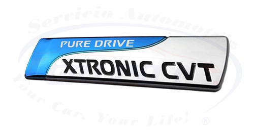 Emblema Nissan Pure Drive Xtronic Cvt Versa March Nuevo Foto 4