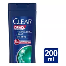  Shampoo Anticaspa Limpeza Diária 2 Em 1 Clear 200ml