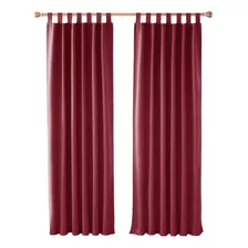 Juego Cortinas 2 Paños Variedad De Colores 120x120 Cm Oferta