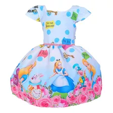 Vestido Luxo Alice No Pais Das Maravilhas