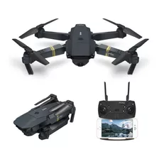 Drone E58 Pro Recargable Cámara 4k Wifi 2.4ghz 4 Ejes R/c Color Negro
