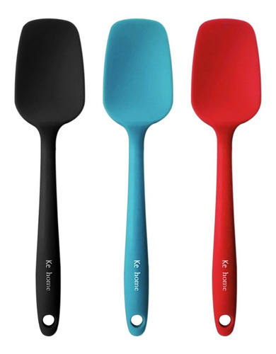 Espatula De Silicone Mini Color Reforçada Colher Kehome 21cm