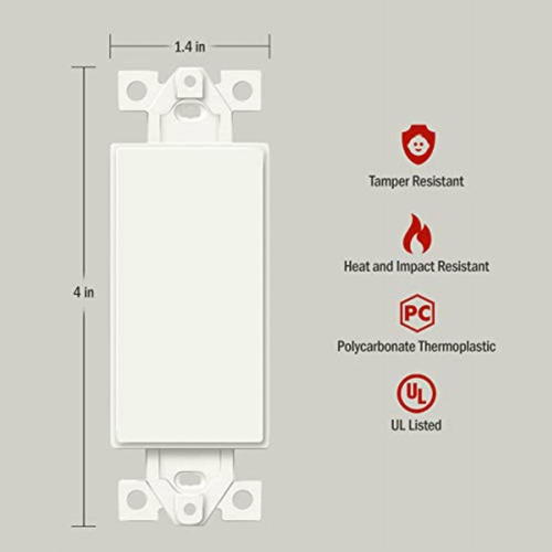 Enerlites Blank Adapter Insert For Decorator Wall Plates, Foto 2