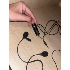 Microfono Corbatero Doble Con Cable Boya