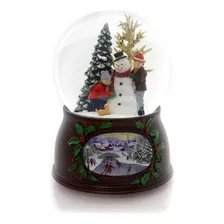 Musical Kinds And Snowman Windup Dome 3.937in 34150