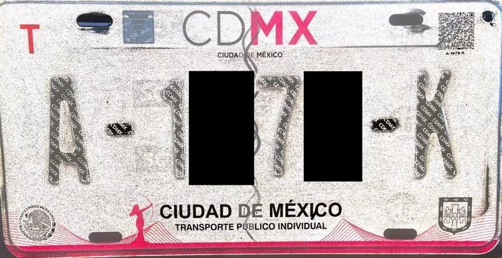 Placas Taxi Ciudad De Mexico (unico Dueño)