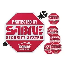 Sabre Home Security Alarm Yard Sign Y 5 Window Decal Sticker