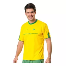 Camiseta Elite Brasil Amarela Silk P Ao Eg4 Tamanhos Grandes