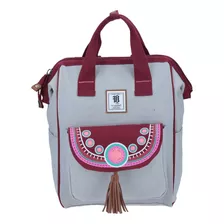 Mochila Chenson 1818 Juvenil 1864017-2 Color Gris