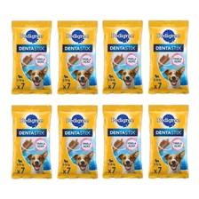 Kit Com 8 Dentastix Pedigree Petiscos Para Cães Pequenos 7un