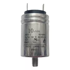 Capacitor 10uf 10mf 250v Lavalouças Midea Philco Continental