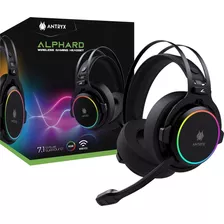 Audifono C/microfono Wireless Antryx Alphard 7.1 Virtual Rgb Color Negro