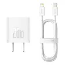 Cargador Baseus Gan 5 Tipo C 20w Cable Lightning Para iPhone