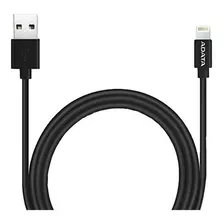 Cable Usb Lighting Plastico Carga & Sync Apple Negro Adata