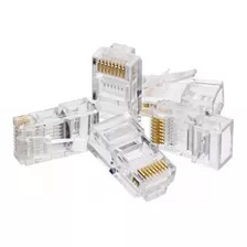 Ficha Rj45 Cat6 Redes Cable Utp 8 Contactos X100 Unidades